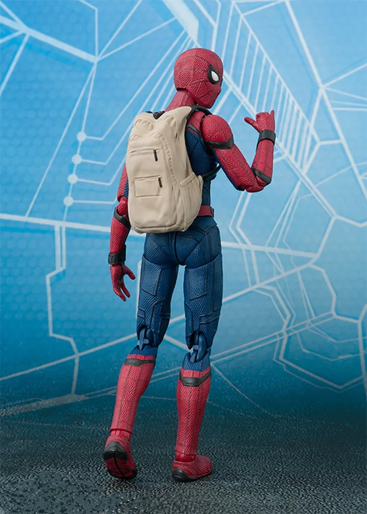 Marvel SHF Человек-паук домашний Выпускной переносной школьный рюкзак экшн-фигурка