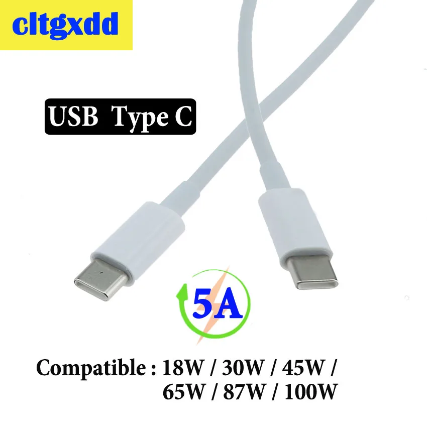 cltgxdd USB C to Type Cable Male male 5A PD Fast Charging Data Charger for MacBook Pro Samsung 65W 87W 100W | Компьютеры и офис
