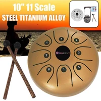 5 5 inch mini drum 8 tone steel tongue drum instrument adult percussion beginners children tambourine drum ethereal c tuned b0a8