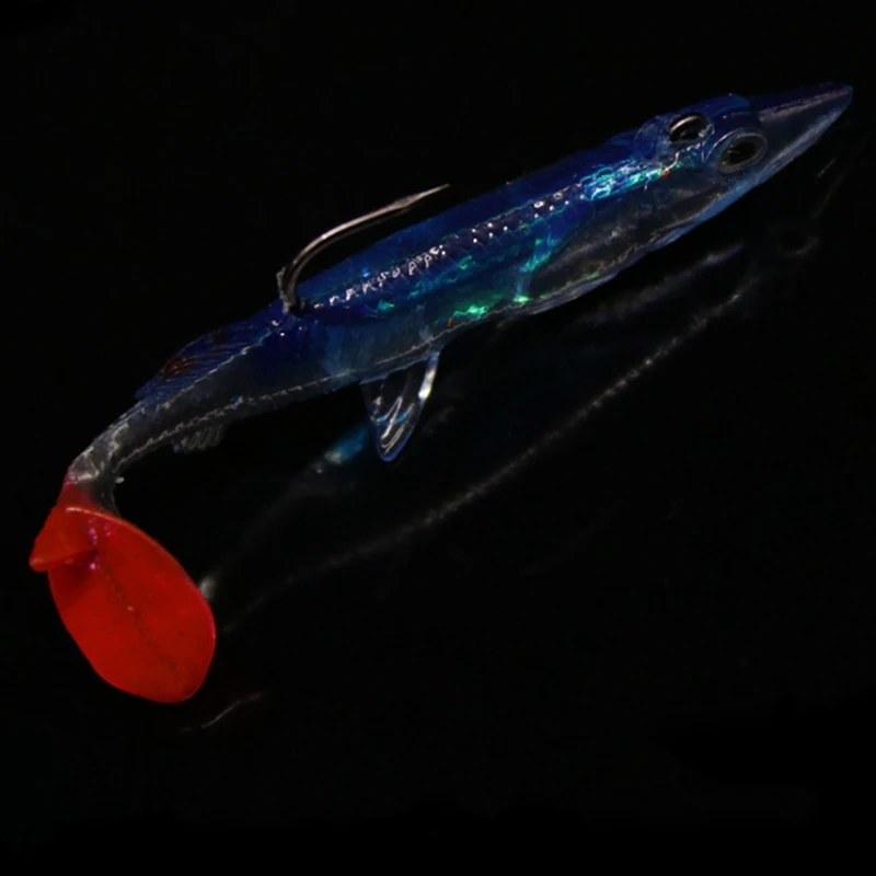 

1 Pcs Minnow Night Plastic Fishing Lure Crank Bait Hooks Bass Fish Crankbait Tackle