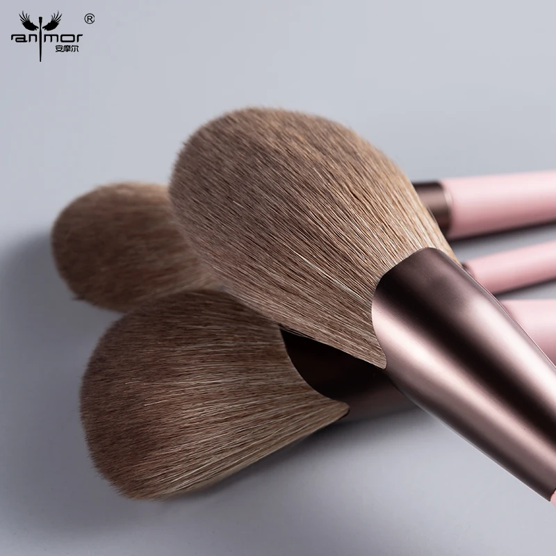 Anmor Makeup Brushes Set Professional Highlighting Powder Contour Eye Shadow Blending Brush High Quality Make Up Top | Красота и