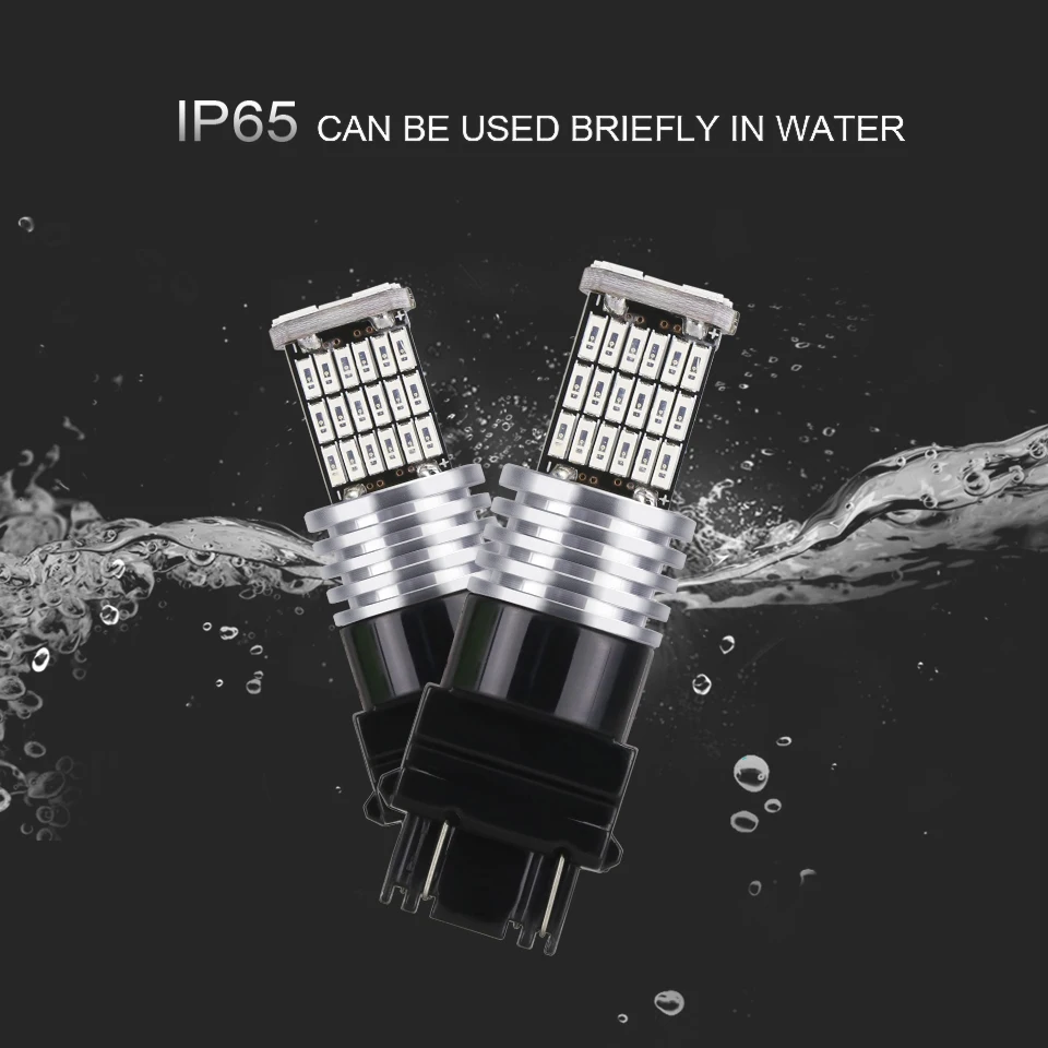 ANMINGPU 2 шт. сигнальная лампа 3157 светодиодов P27/7 Вт T25 светодиод 3156 P27W 4014SMD T20 W21W 7440 7443