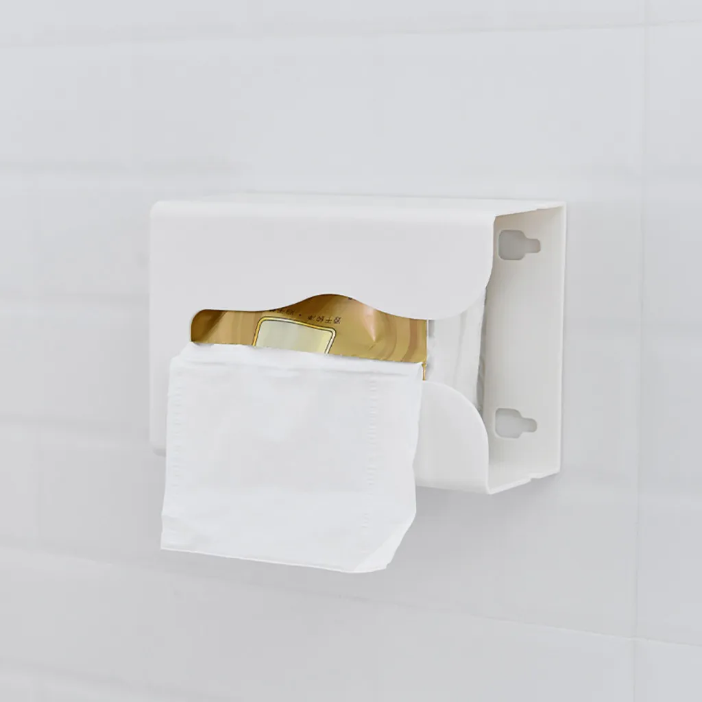 waterproof Kitchen plastic punch-free tissue box Seamless wall-mounted paper towel storage can used Car living room bathroom | Дом и сад