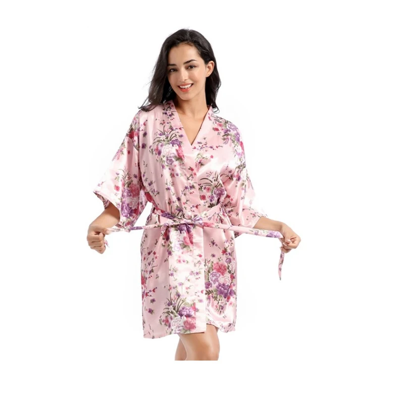 

Bridesmaid Robe Wedding Bride Sleepwear Female nightwear Bathrobe Nightdress Nightgown