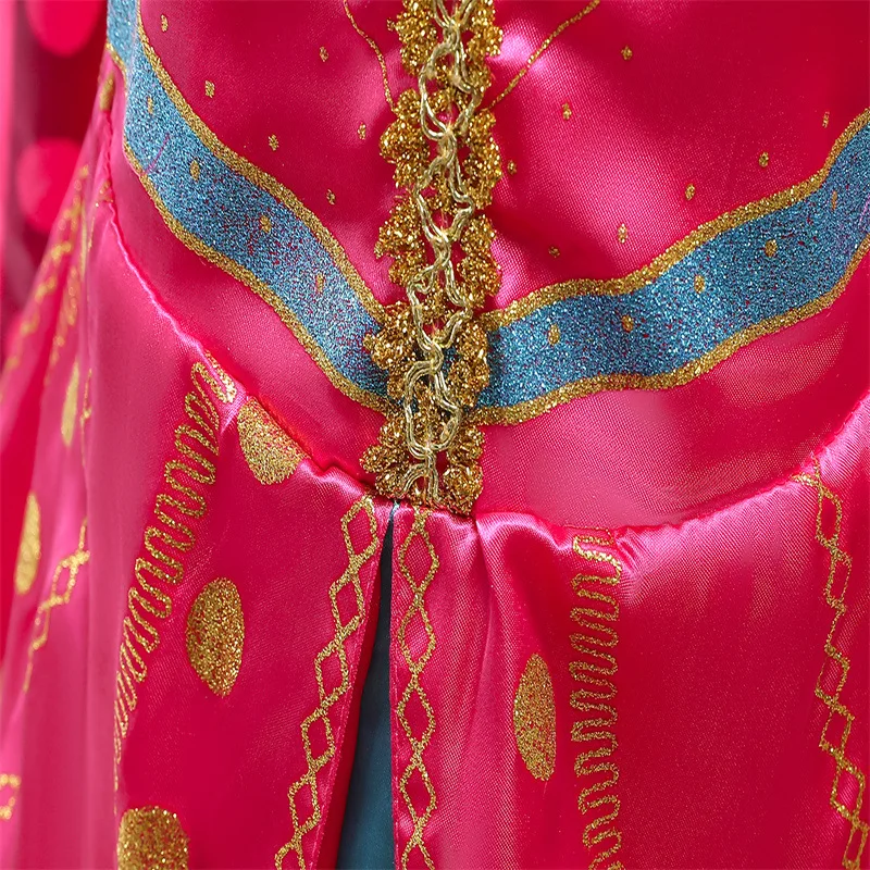Christmas Halloween Party Girls Fancy Aladdin Dress Jasmine Princess Cosplay Costume Kids Summer Red Arab Traditional Clothing | Детская