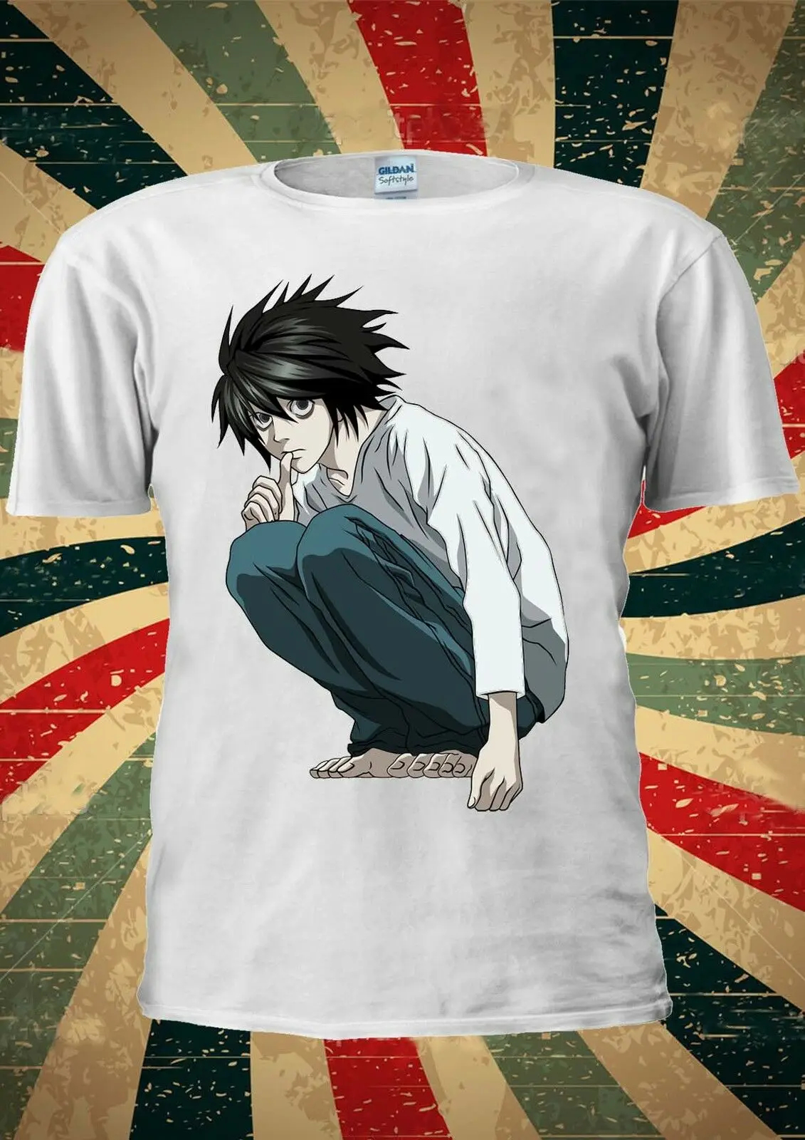Japanese Anime Manga Death Note L Kira Ryuk T Shirt Men Women Unisex 006 |