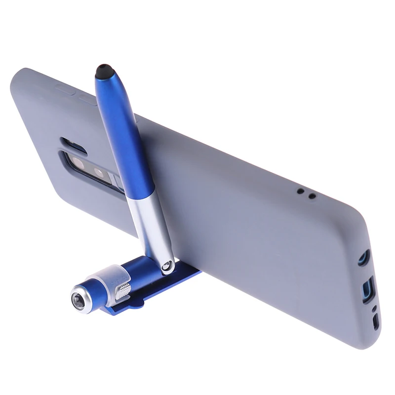 4-in-1 Folding Ballpoint Pen Screen Stylus Touch Universal mini Capacitive with LED For Tablet Cellphone |