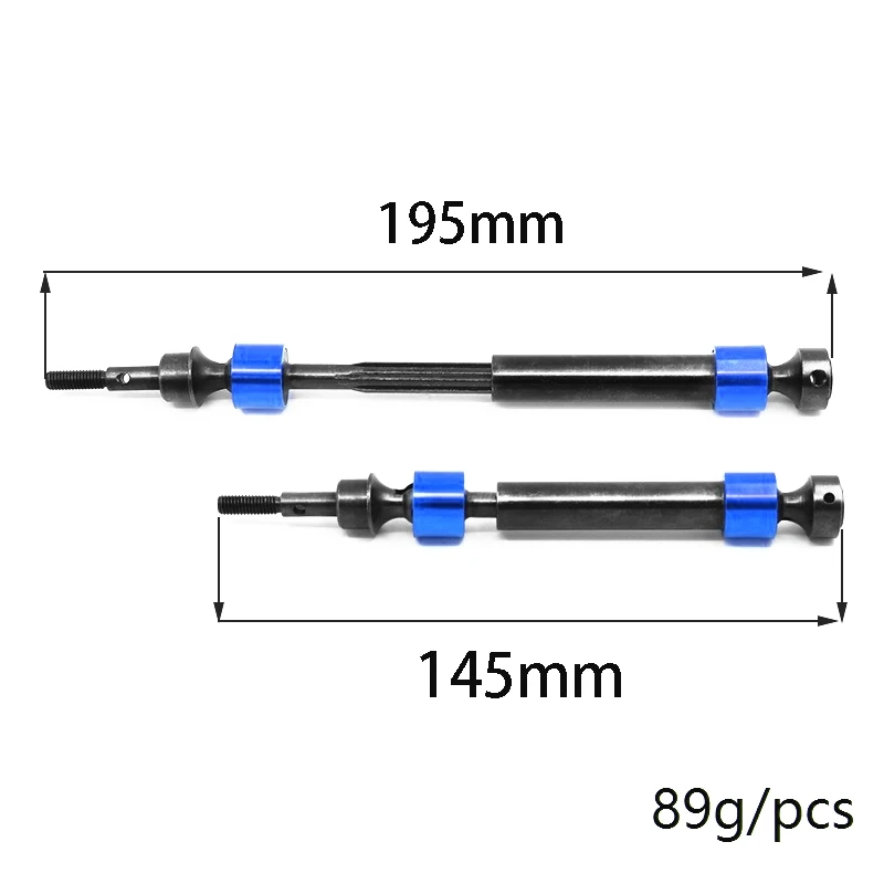 

4Pcs Hard Steel Splined CVD Drive Shaft for Traxxas 1/10 Maxx 4S 89076-4 RC Car Upgrade Parts Accessories