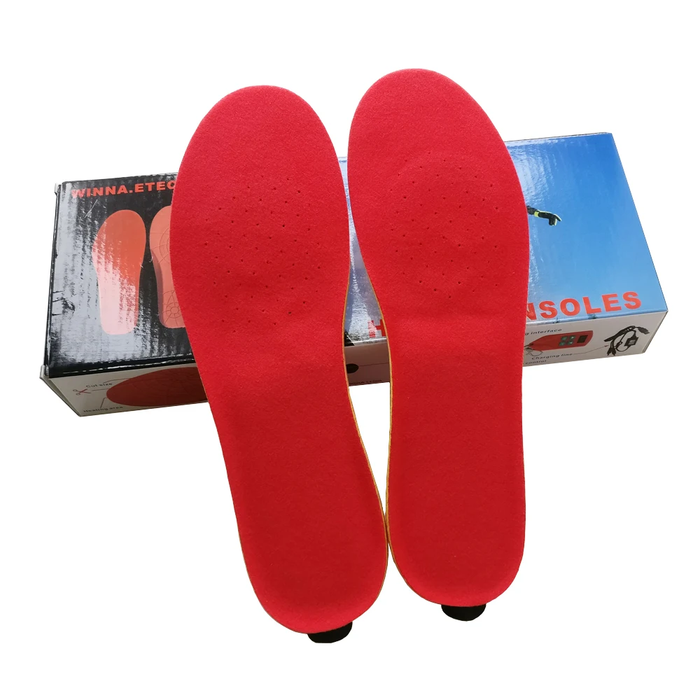 2300/2000mAh Wireless Winter Electric Heated Insoles with Remote Controller Size EUR 35-46# Material EVA Thermal Heating Insoles