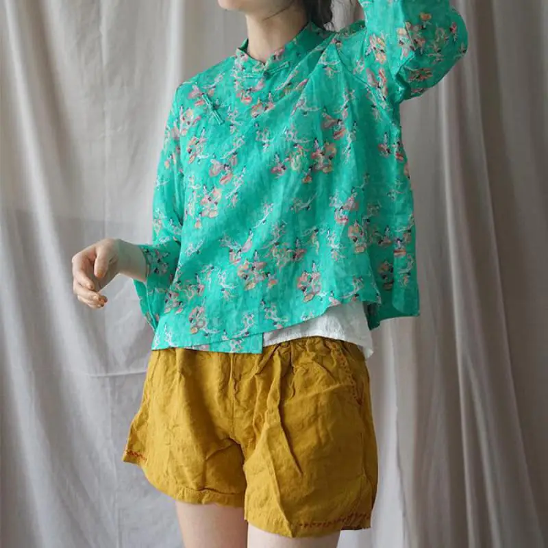 Женские топы 2019 летняя одежда обычные три четверти рукав винтажный принт