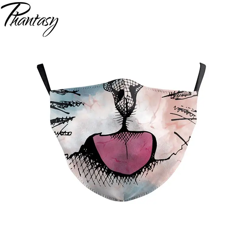 Phantasy Детские маски с большим ртом от пыли PM2.5 Тканевые для лица маска рисунком