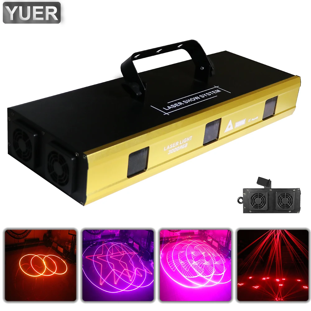 

2021 RGB 3IN1 Animation Laser Light 256 Patterns And 11 laser Effect Stage Projector DMX512 For DJ Disco Dance Floor Party Bar