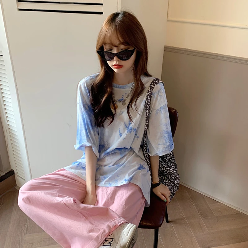 

WM308 Loose and lazy short sleeve T-shirt for women