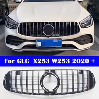 abs plastic front grille gt style vertical bar car styling middle grille for mercedes benz glc class x253 w253 2020