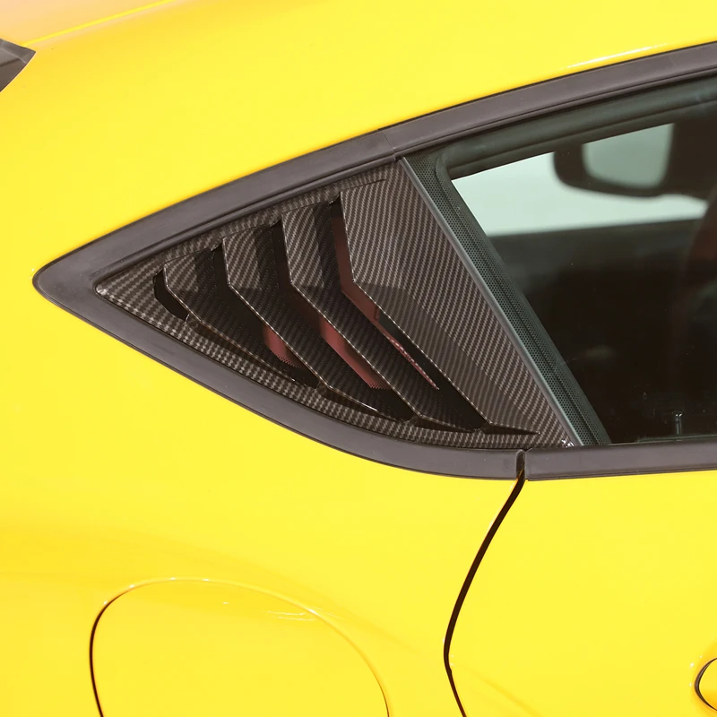 

2PCS Car Rear Window Triangle Exterior ABS Shutter Deflector Decoration Modified Accessrories For Toyota GR Supra A90 2019-22