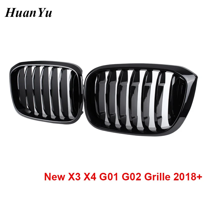 1 пара цветная Передняя ножевая решетка G01 G02 M для BMW New X3 X4 Series slat замены бампера
