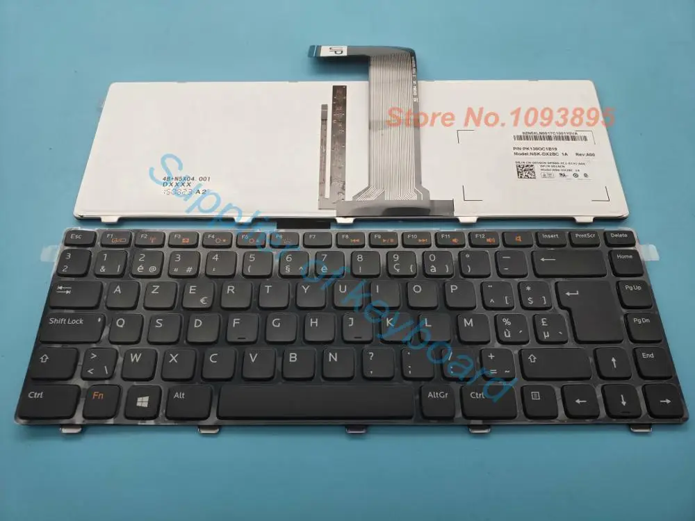 Новая клавиатура Azerty для ноутбука Dell Inspiron 5520 SE 7520 с подсветкой из