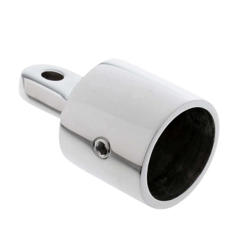 

316 Stainless Steel Polished Pipe Eye End Bimini Top Fitting Hardware 1 ''