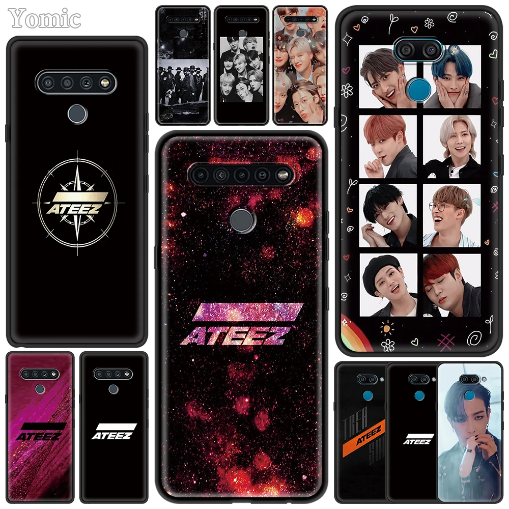Черные чехлы Ateez Hongjoong для LG K41s K61 K50 K50s G6 K40s K40 G7 G8 ThinQ K52 K42 K71 мягкие сотовых