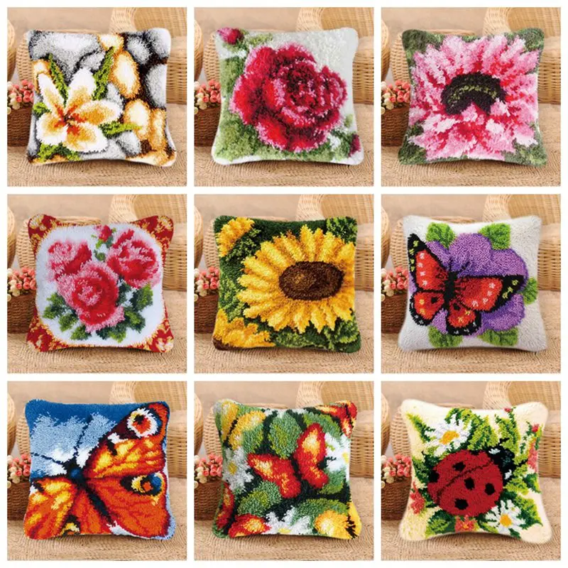 Праджня цветок подушки защёлки комплект коврика коврик DIY Алмазная вышивка