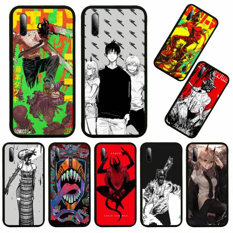 

Guscio Anime Chainsaw Man Phone Case For Huawei Honor View V 5 7 8 9 10 20 30 X S Play Lite Pro Cover
