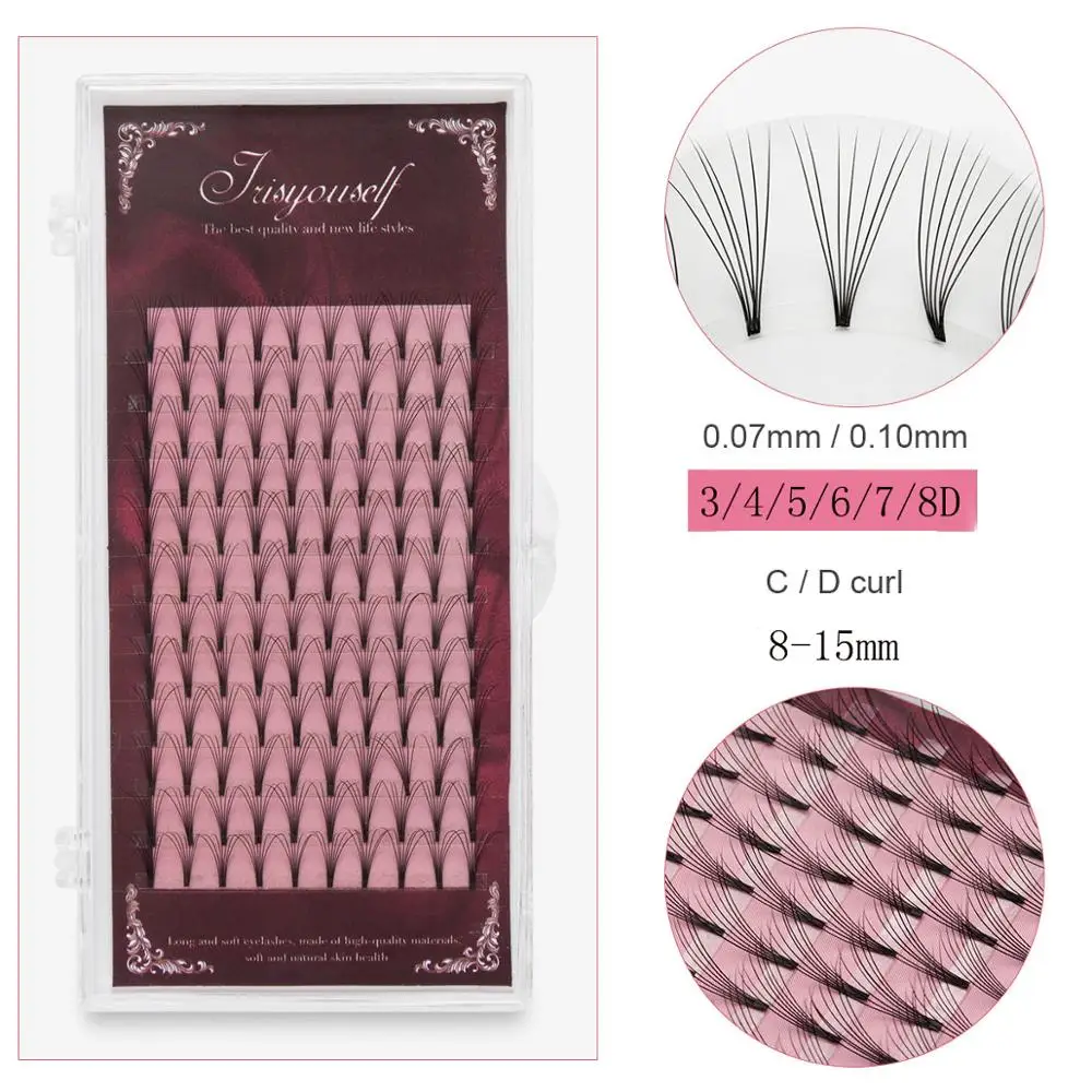 IRISYOUSELF 12 линий готовые объемные ресницы искусственные норковые Индивидуальные