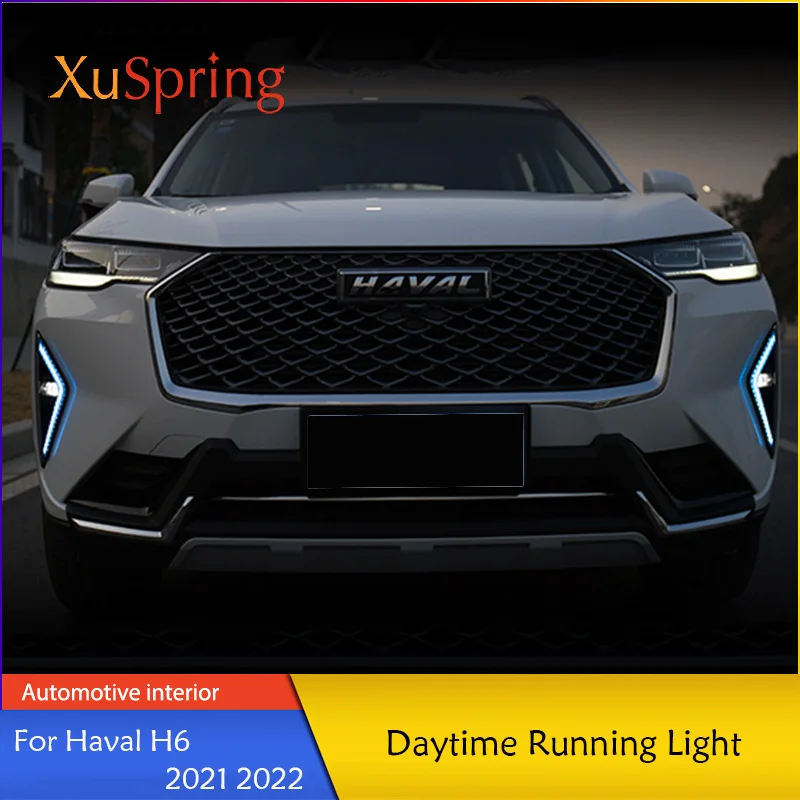 

For Haval H6 2021 2022 Car Daytime Running LED Lights Auto Flowing Turn Strip Lamp Styling Accessories