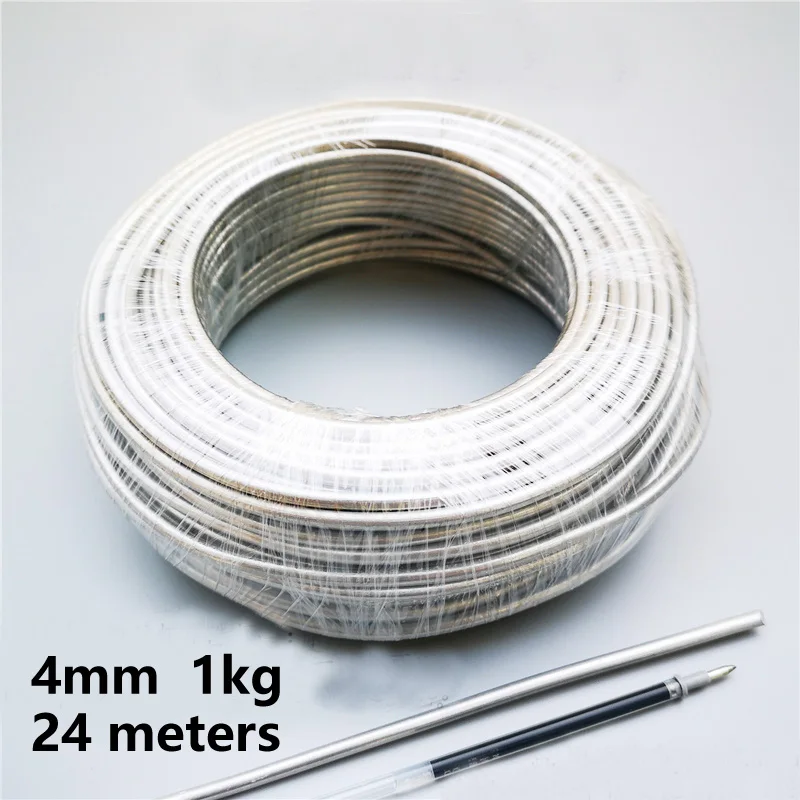 4mm 24 meters 1 кг алюминиевый провод садоводство растение дизайн поддерживает пейзаж миниатюрные деревья DIY кукла кронштейн Скелет рамки инструменты - Цвет: 4mm 24 meters