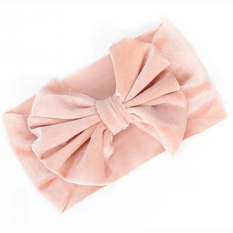 1 шт. детские повязки на голову золотой бархатный тюрбан для маленьких девочек с