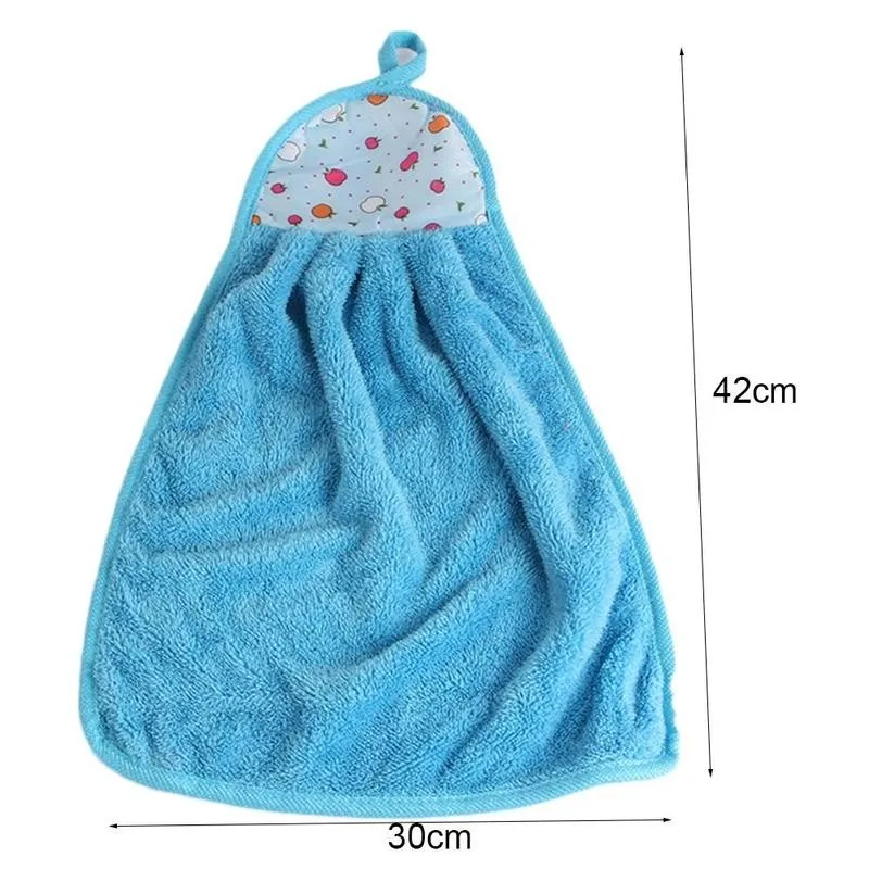 

Strong Absorbent Coral Fleece Hand Towel 1pc New Thick Towel Accessories Towel Hanging Cartoon Doll Hand Kitchen Bathroom P5U9
