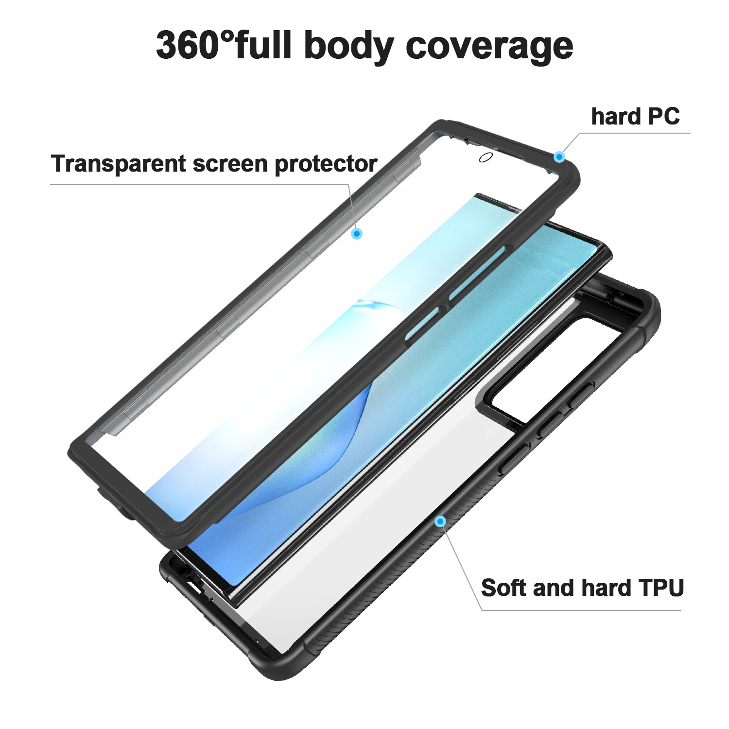 360 полноразмерный Прочный чехол-накладка для Samsung Galaxy Note 20 ультра ударопрочный