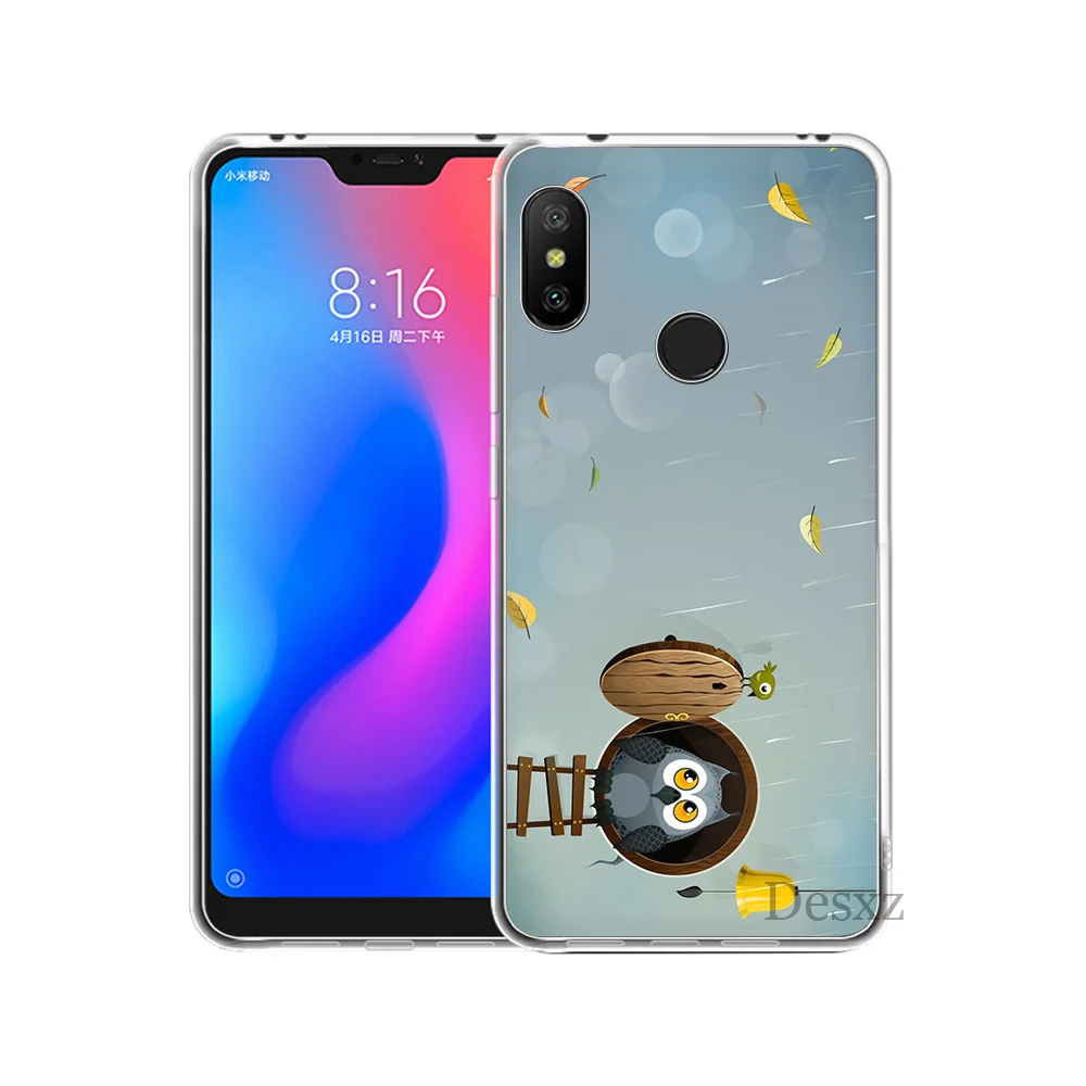 Милый рисунок в виде животных с изображением совы Diy для Xiaomi Redmi Mi 8 SE Note 5 5A 6 6X Pro MIX 2S