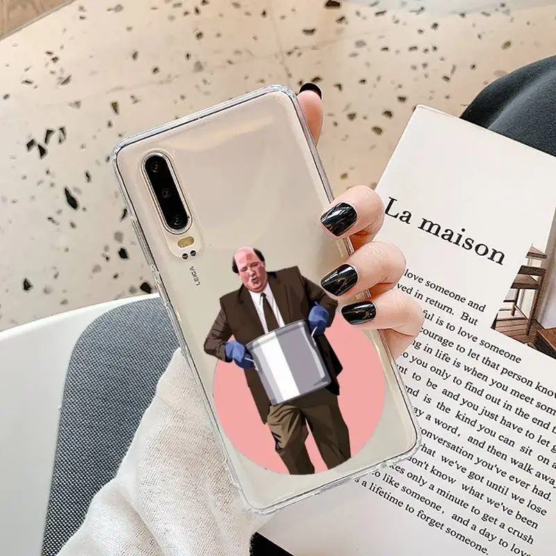 

The Office Phone Case Transparent for Samsung A71 S9 10 20 HUAWEI p30 40 honor 10i 8x xiaomi note 8 Pro 10t 11