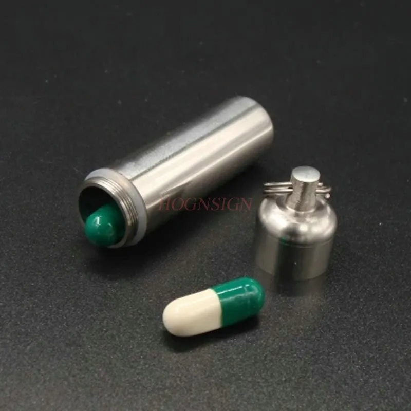 Коробка наружная мини таблетка из нержавеющей стали коробка для таблеток