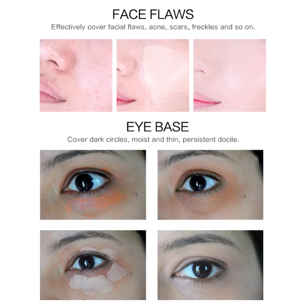 Full Cover Concealer Moisturizing Brighten Skin Color Pimples Freckles Scars Liquid Cream | Красота и здоровье