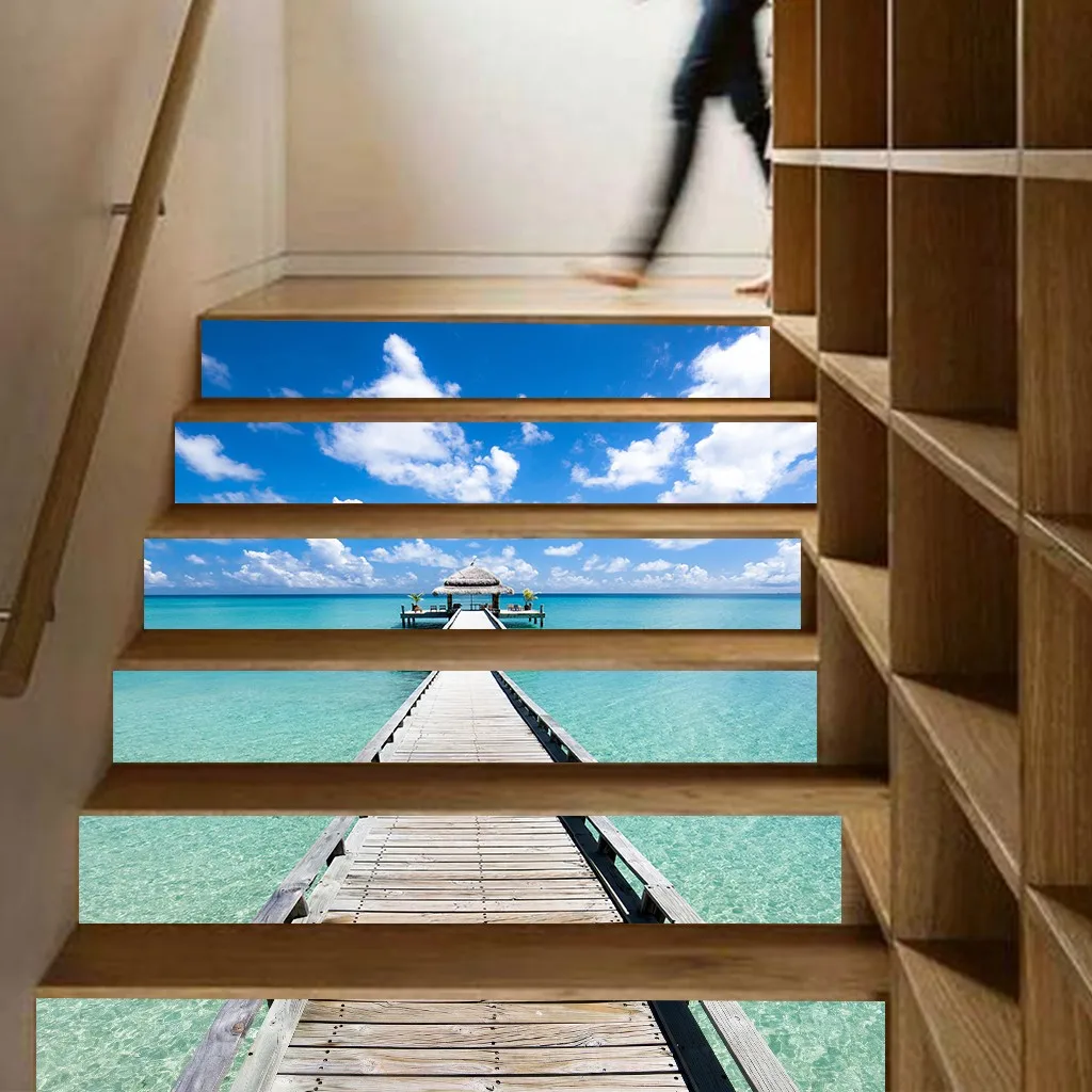 Стикер с ловушкой s индивидуальное украшение лестницы наклейка на пол для