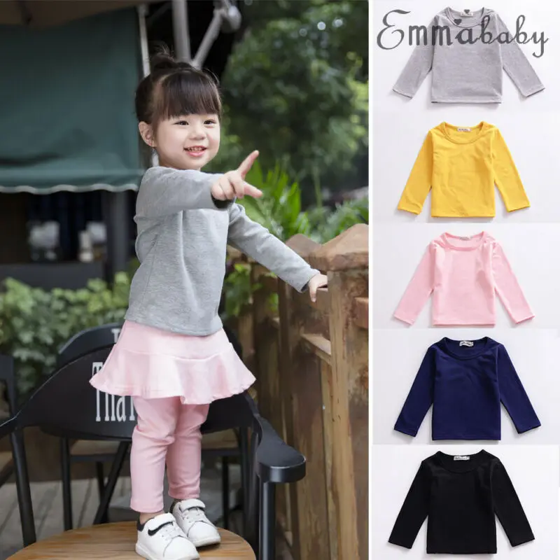 2020 г. милая Весенняя футболка для маленьких девочек хлопковая Повседневная