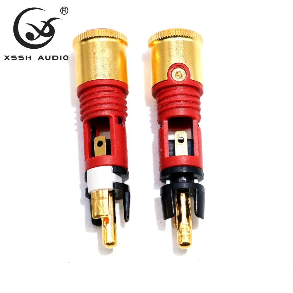 XSSH аудио 4 шт. WBT-0110Cu nextgen signature RCA набор из 4 шт. медный высококачественный разъем штекер