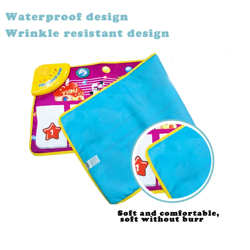 Игровой коврик с клавиатурой пианино танцевальный электронный музыкальный