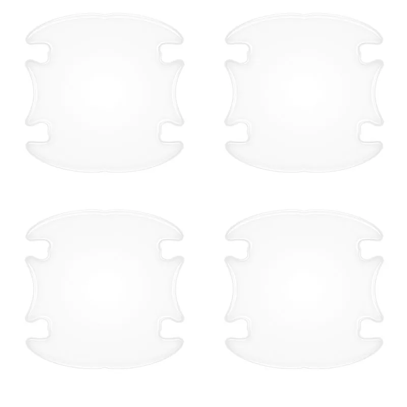 8 шт. силиконовые наклейки на дверные ручки автомобиля защитная пленка наклейка