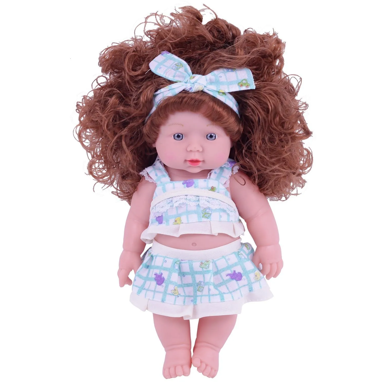 

30cm Mini Reborn Dolls Baby Alive Soft Silicone Dress Up DIY Toys Baby Doll Toy Bonecas Enchantimal Dolls For Children Kids Gift