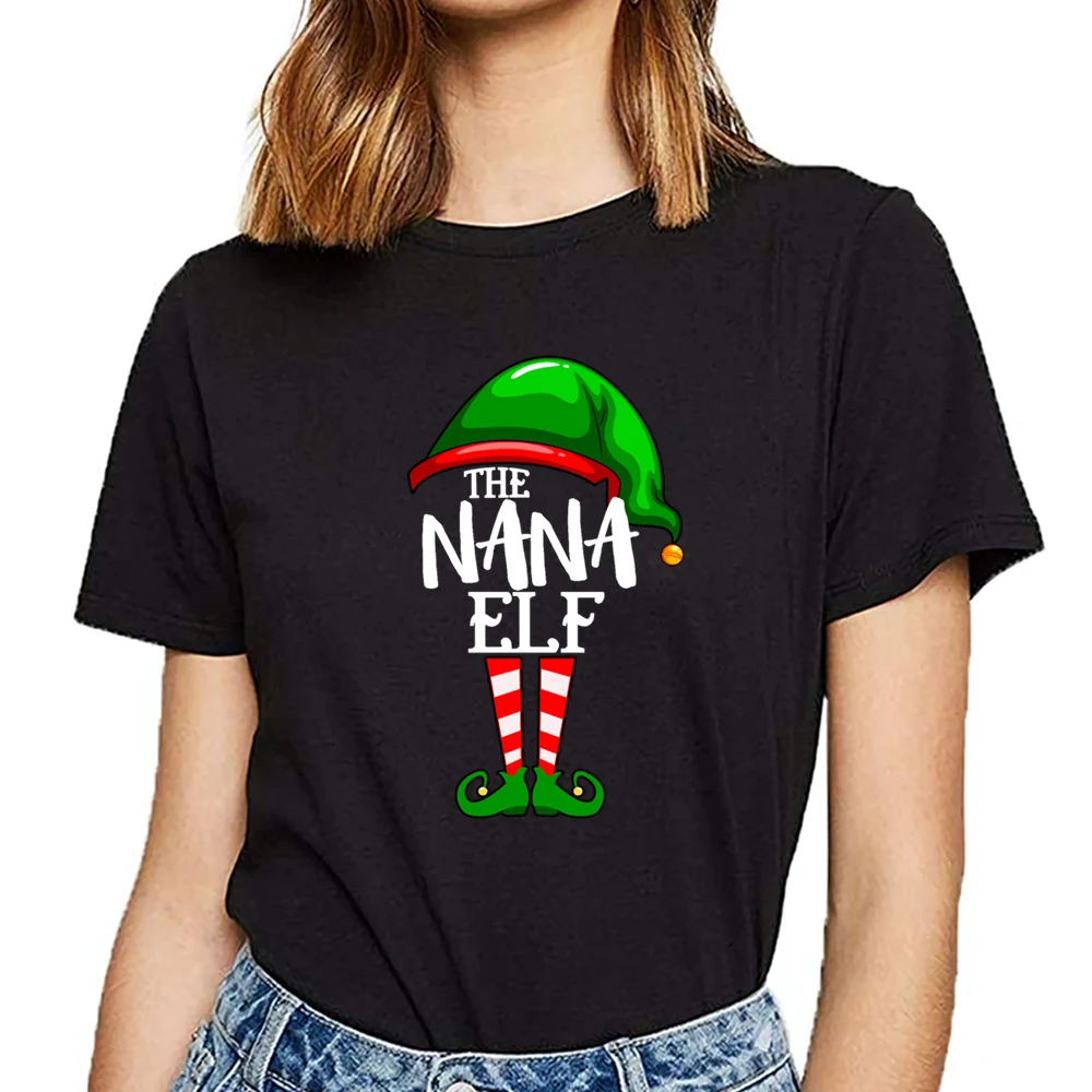 

Женская Винтажная футболка в стиле хип-хоп, с надписью «Nano elf»