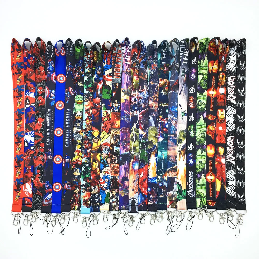 Новый Marvel Comic Hero ремешок для телефона ID брелок кошелек цепочка Подарочная