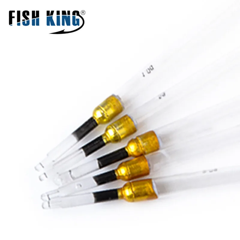 FISH KING 10 шт./лот 1 г/1 5 г/2 г/3 г пластиковая рыболовная плавающая трубка аксессуары