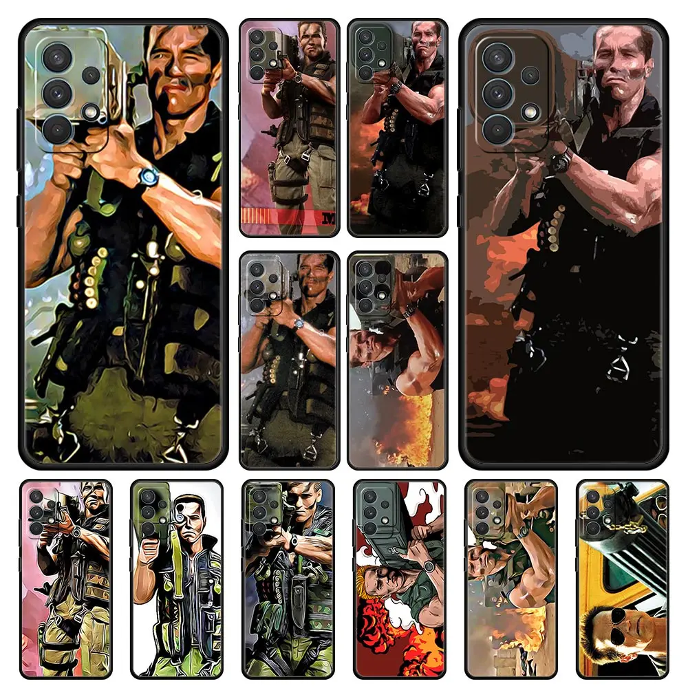 

Arnold Schwarzenegger Commando Phone Case for Samsung Galaxy A12 A21s A51 A71 4G A31 A41 A32 A02s A11 A72 A52 A42 Black Cover