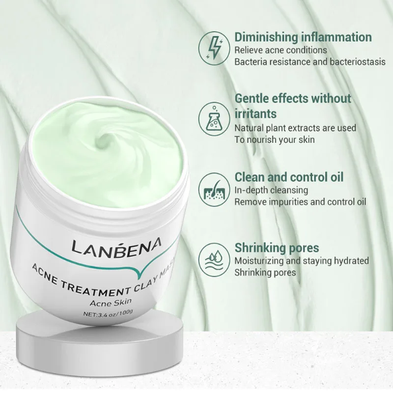 Увлажняющая Маска LANBENA для лечения акне маска удаления прыщей контроль жирности