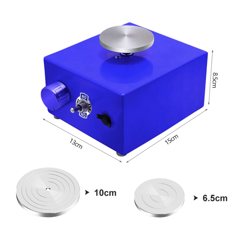 

Mini Pottery Machine Electric Pottery Wheel DIY Clay Tool Ceramic Machine Tray for Ceramic Work Ceramics Clay Art Craft for Kids