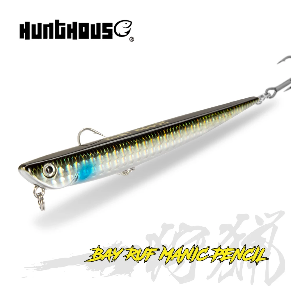 Hunthouse Sinking Pencil Приманки Бей Фур Маник Ultimate 99 мм/18,5 г 155 мм/31,5 г для морской судак bluefish pesca Tackle LW507 on.