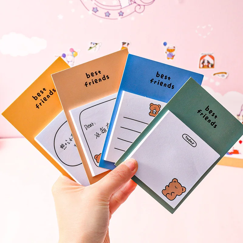 

30 sheets Kawaii Sticky Notes Notepad Memo Pad Sketchbook Sticker Scrapbooking Bookmark Cute Stationery For School Diary 02249