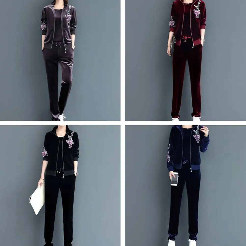 Женский спортивный костюм Yfashion весенне осенний комплект из трех предметов